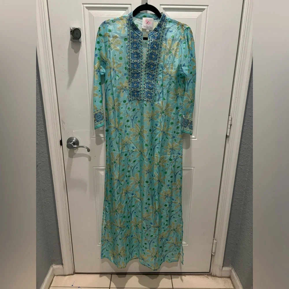Bella Tu Printed Kaftan Maxi Dress